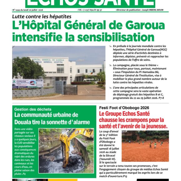 Echos santé n°1444 du lundi 20 juillet 2026