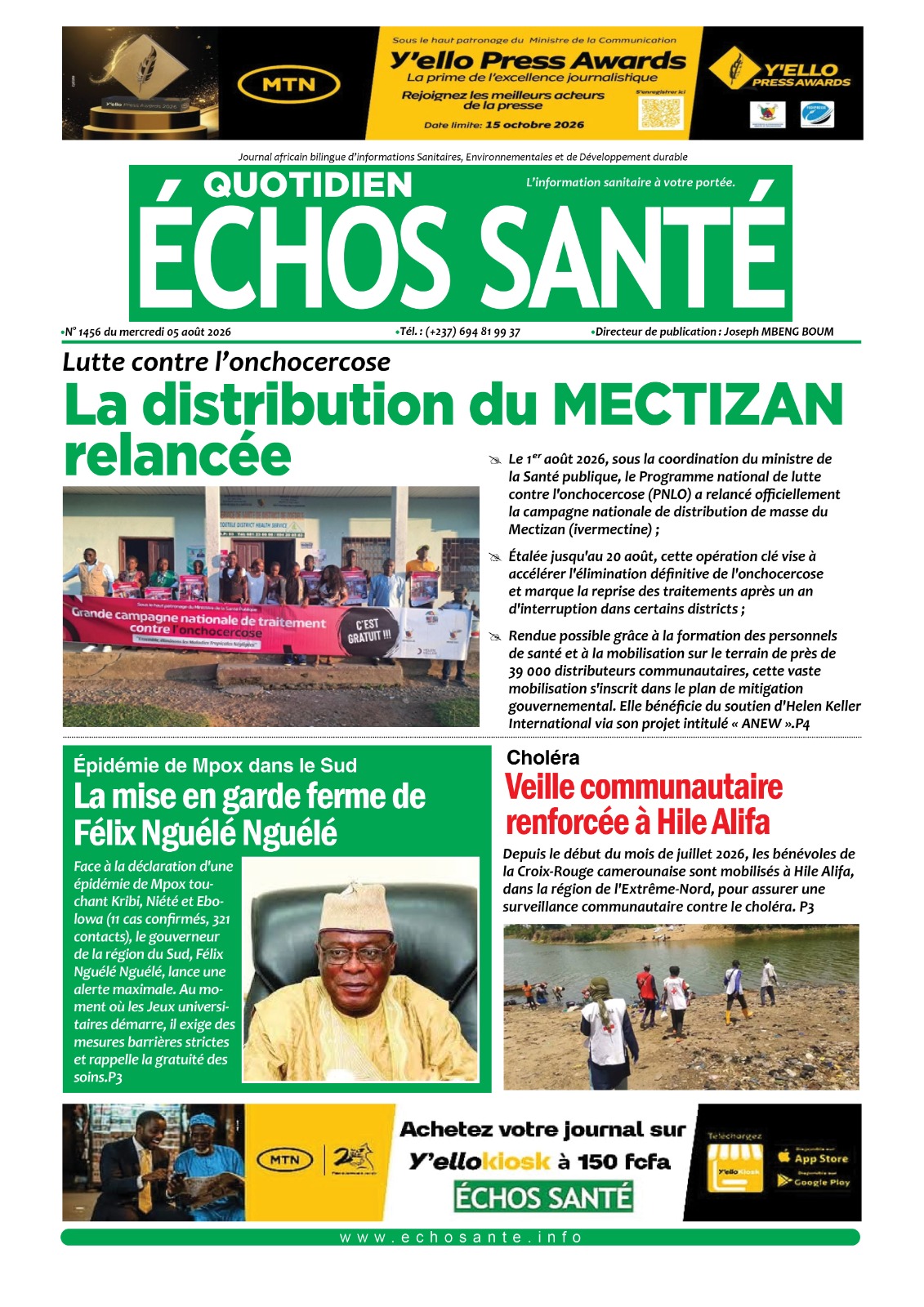 Echos Sante n°1456 du mercredi 5 aout 2026