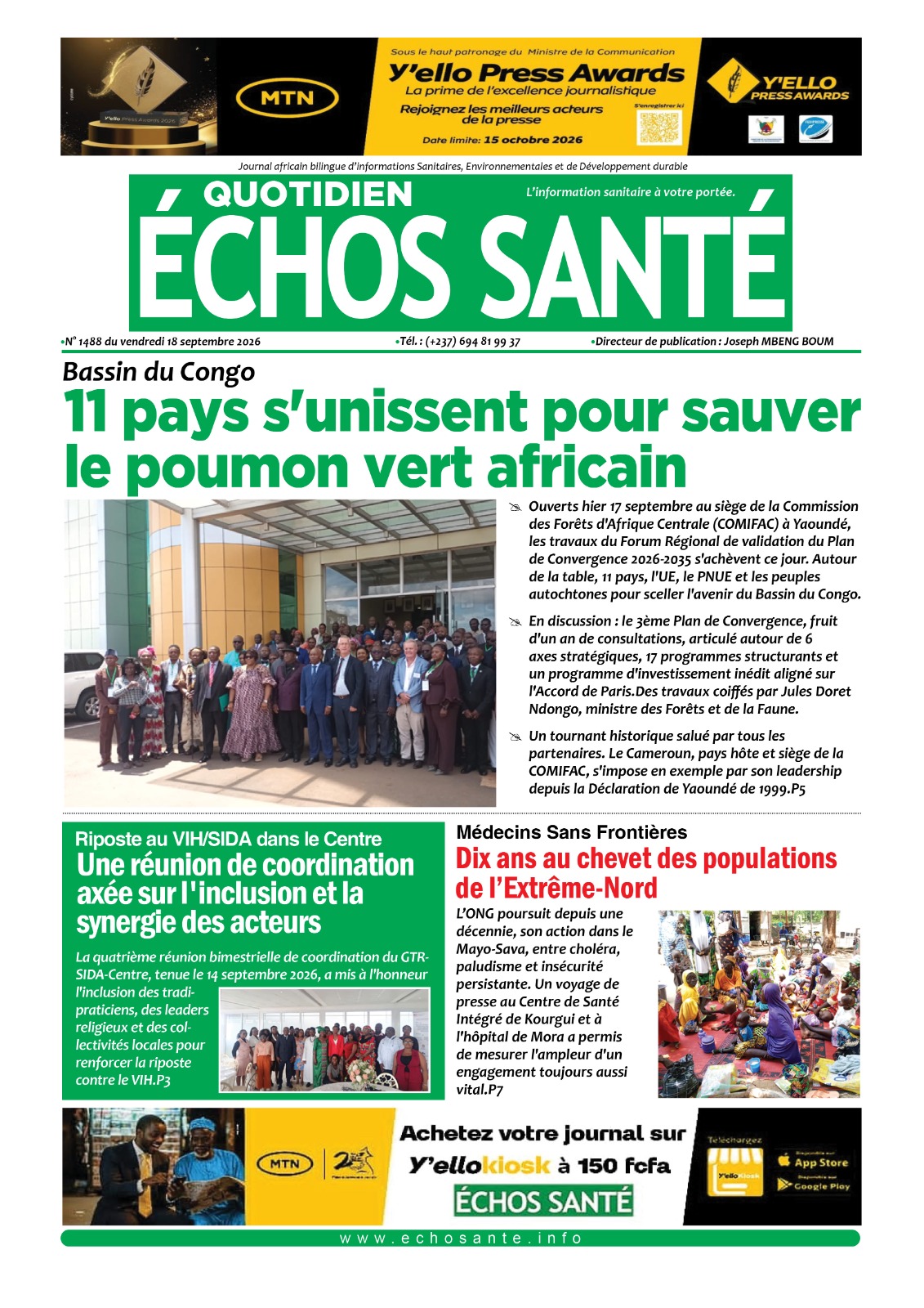 Echos Santé n° 1488 du vendredi 18 septembre 2026